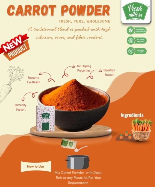 CARROT POWDER – Fresh Millers